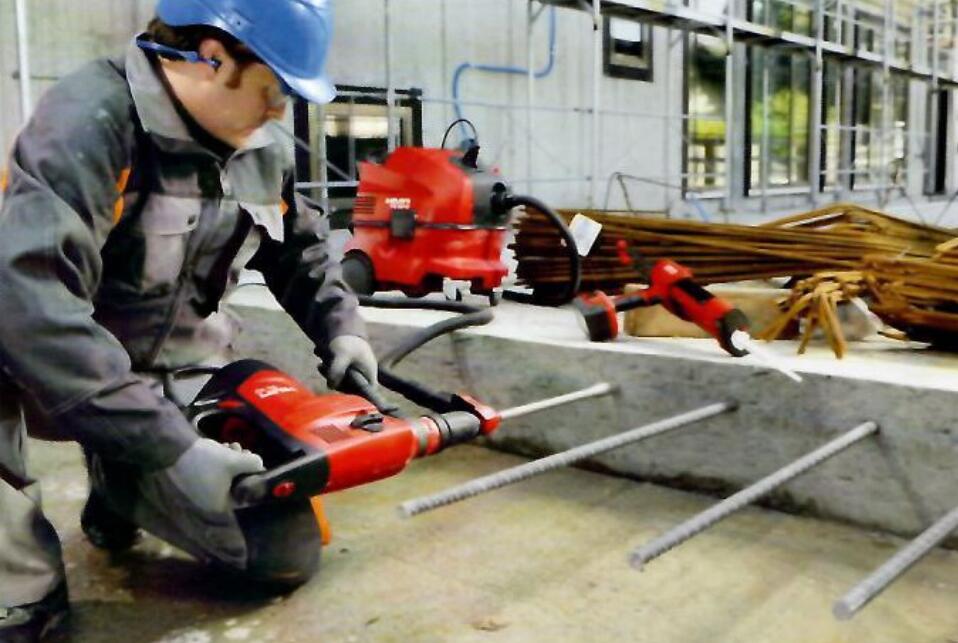 山东天齐建筑科技有限公司实现植筋无尘钻孔